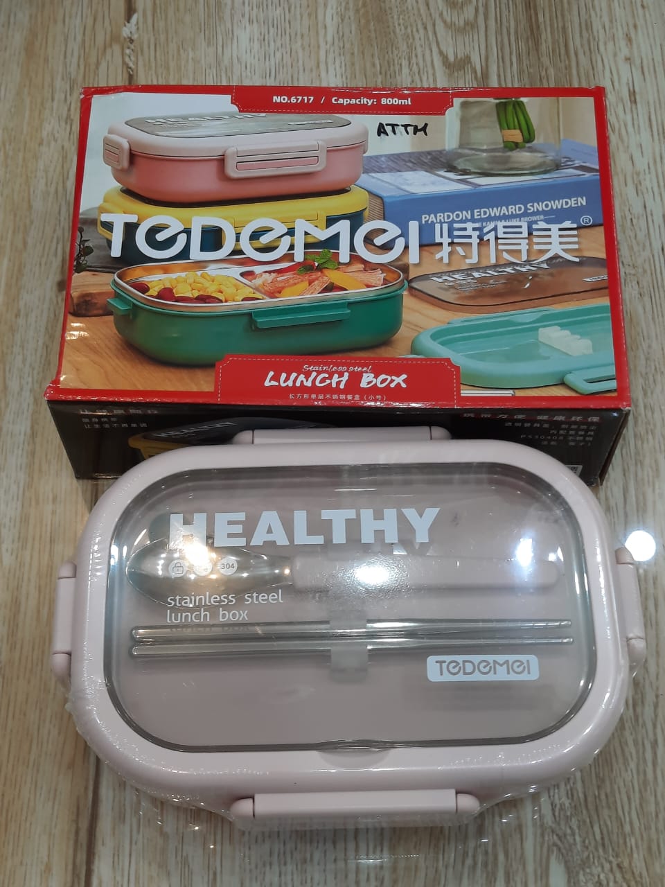 Lunch box original steel with plastic
