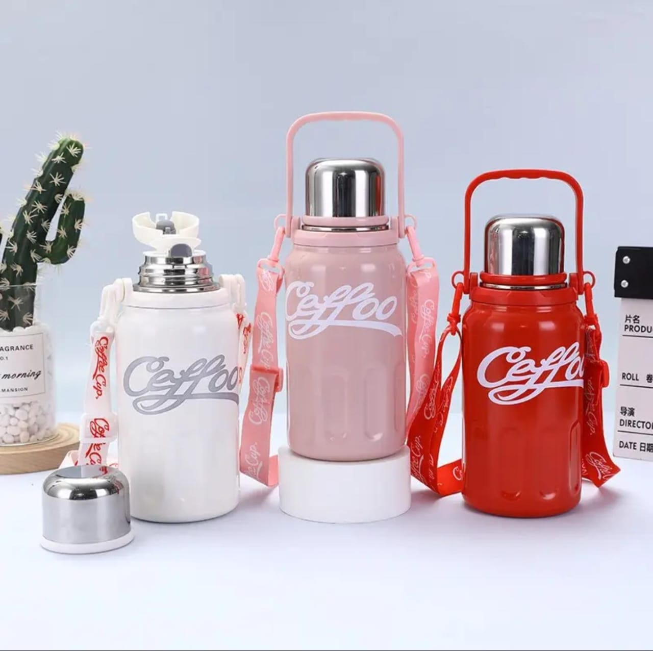 1200ML 316 Stainless Steel Insulated Water Bottle Tumbler with Handle Large Capacity Vacuum Travel Outdoor Car Carrying Kettle