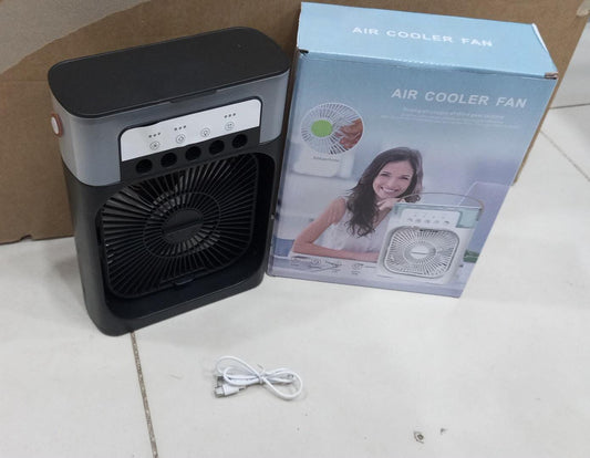 2 in 1 Portable Air Conditioner Fan Mini Cooling Ac Fan in Updated 900ML Personal Air Cooling Fan with Ice Tray Cooler Table Fan For Summer Car Fan Air Cooler Air Conditioner Air Cooler Mini Air Cooler Cover Air Cooler Ac
