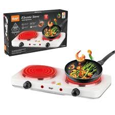 Electric Stove DOUBLE CHULA Portable Hot Plate - Open Coil Double Burner 2000 Watts