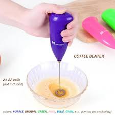 Coffee Milk Frother Egg Beater - Coffee Frother Foam Whisk Mixer Blender Stirrer - Mini Handy Electric Battery Op