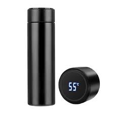Water Bottle LED Temperature Display | Imported 500ml Stainless Steel Cold & Hot Water Bottle for Boys Girls & Kids, Sports & Gym | Thermos Flask | (Half Liter)