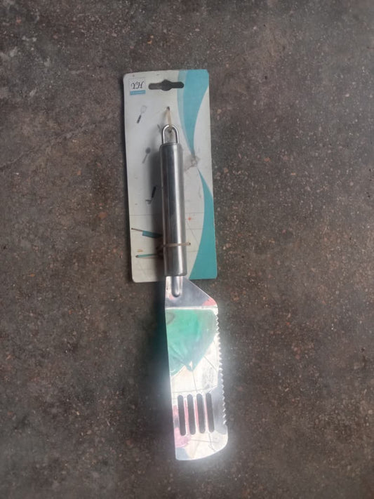 Cake spatula tooth steel