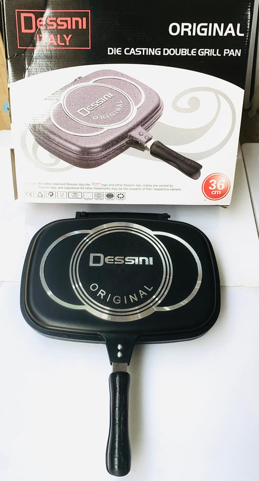 Die casting double grill pan