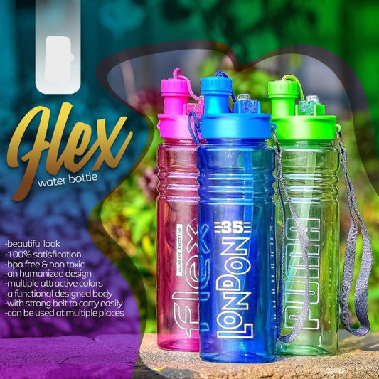 Hex Water School Bottle Thermos Different Color Water Bottle For School - Office 650 Ml - 1-Piece