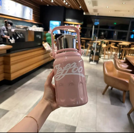1200ML 316 Stainless Steel Insulated Water Bottle Tumbler with Handle Large Capacity Vacuum Travel Outdoor Car Carrying Kettle