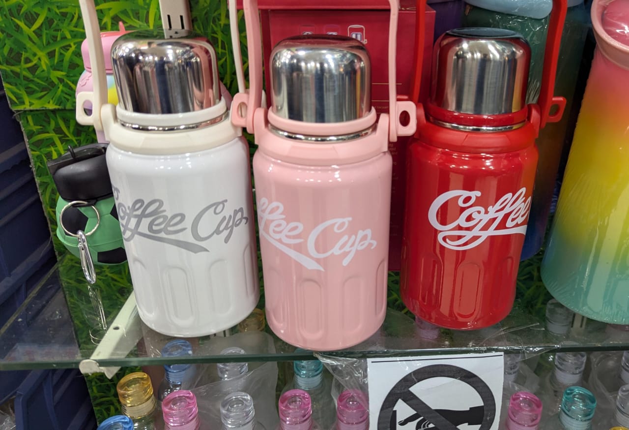 1200ML 316 Stainless Steel Insulated Water Bottle Tumbler with Handle Large Capacity Vacuum Travel Outdoor Car Carrying Kettle