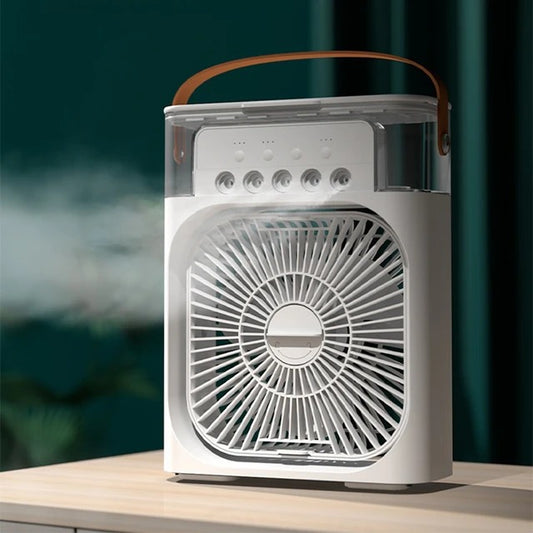 2 in 1 Portable Air Conditioner Fan Mini Cooling Ac Fan in Updated 900ML Personal Air Cooling Fan with Ice Tray Cooler Table Fan For Summer Car Fan Air Cooler Air Conditioner Air Cooler Mini Air Cooler Cover Air Cooler Ac
