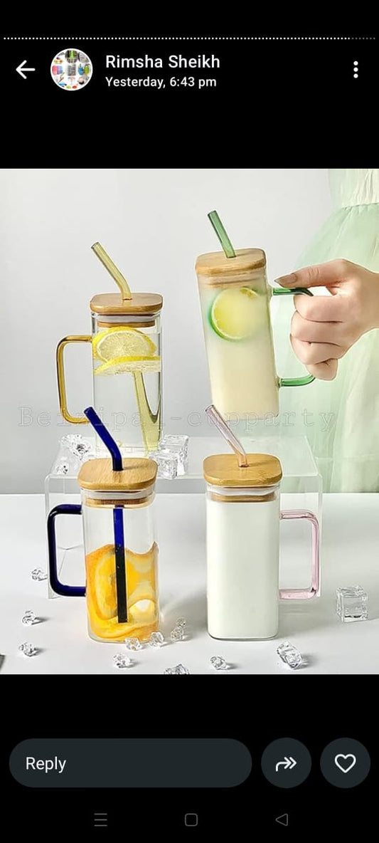 Straw Juice Mug