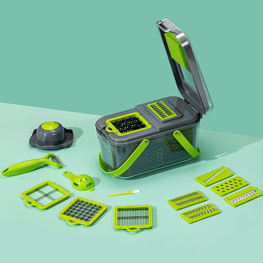 22 in 1 Vegetable Cutter 22 Pcs Multifunctional Food Chopper