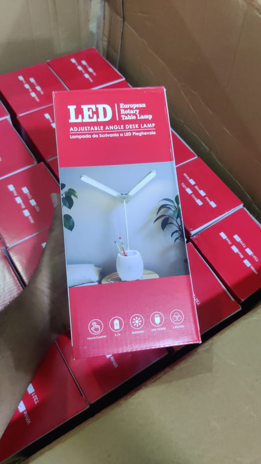 LED european rotary table lamp chargebel