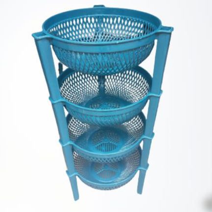 vegetable rack - basket stand for kitchen - 3 layer basket -vegetable plastic rack premium quality- vegetable rack - 3 layer rack - plastic vegetable stand- multipurpose rack - fruits/vegetable rack -onion basket stand for kitchen - plastic rack