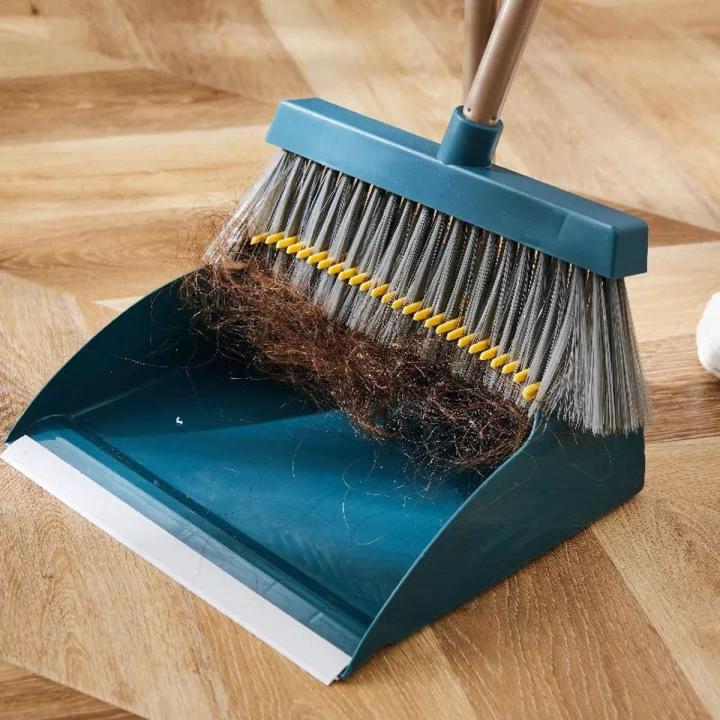 Long Handle Broom With Dustpan