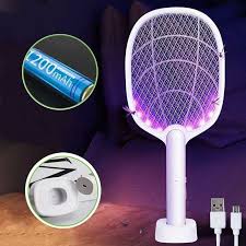 Rechargeable 2 in 1 Insect Killer Racket & Lamp